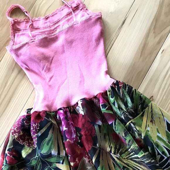 Handmade Girl’s Party Dress Size 10: Ruffled Floral Spring Summer Princess Dress - Picture 7 of 12